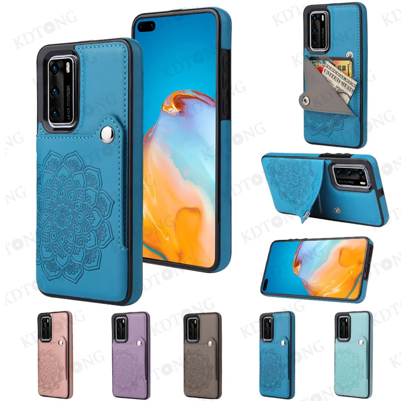 

Luxury Fashion Flip Leather Case For Huawei Mate 30 20 P40 P30 Pro Lite Plus With Card Slot Shockproof Phone Cover Coque Capa