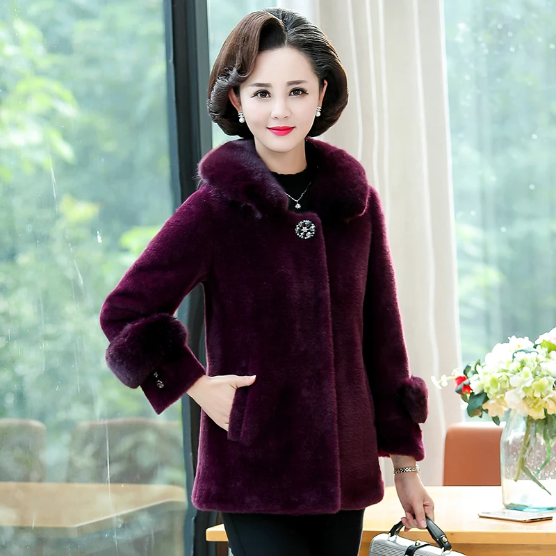 2023New Winter Mink Velvet Coat, Short Thick, Warm Woolen Cloth, Children's Autumn And Winter Plus Cotton Fashion Coat Full