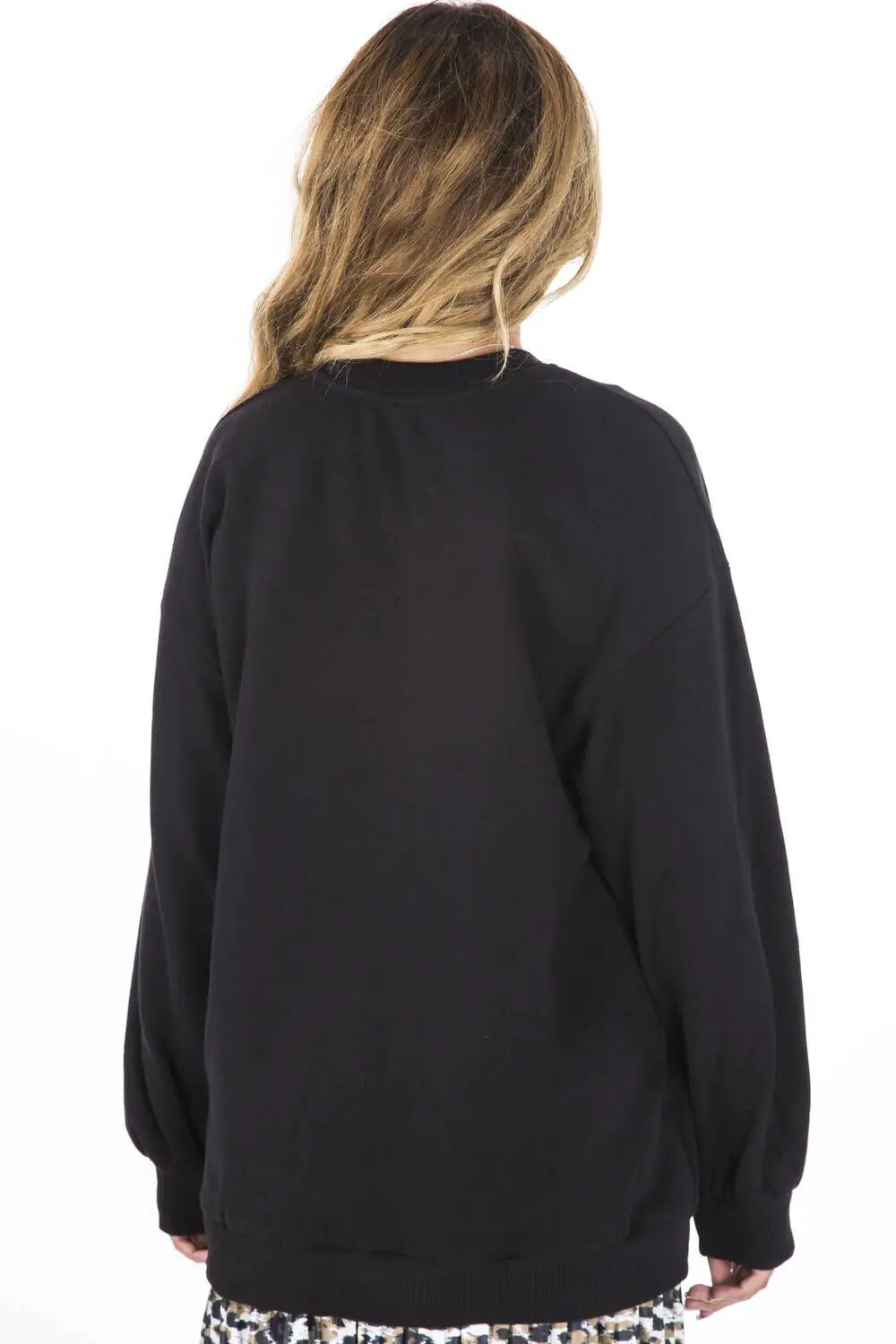 

Printed Black Womens Sweatshirt