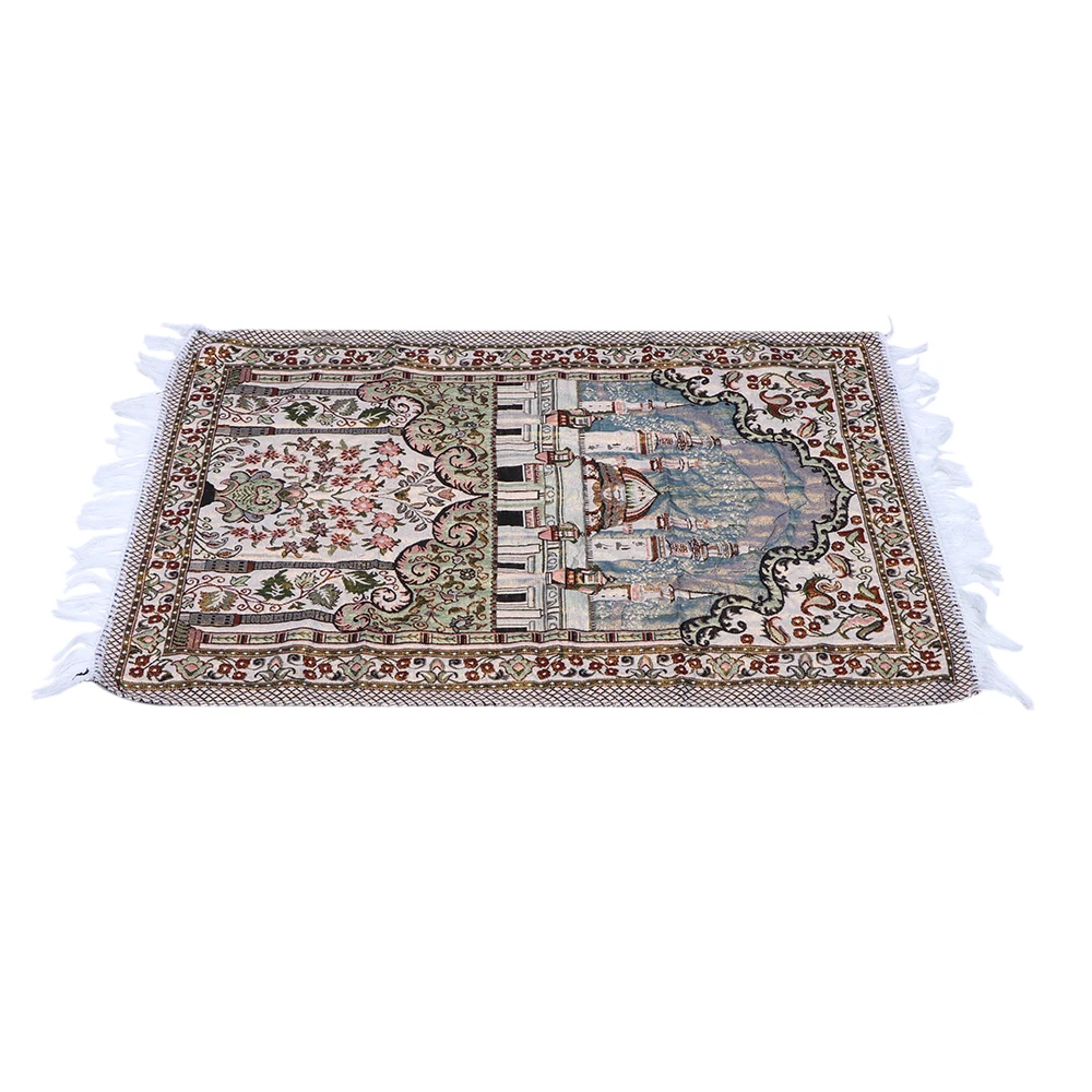 Islamic Prayer Mat Thick Carpet With Soft Tassel Floor Worship Rugs Muslim Decoration Blanket Ethnic Easy Carry | Дом и сад