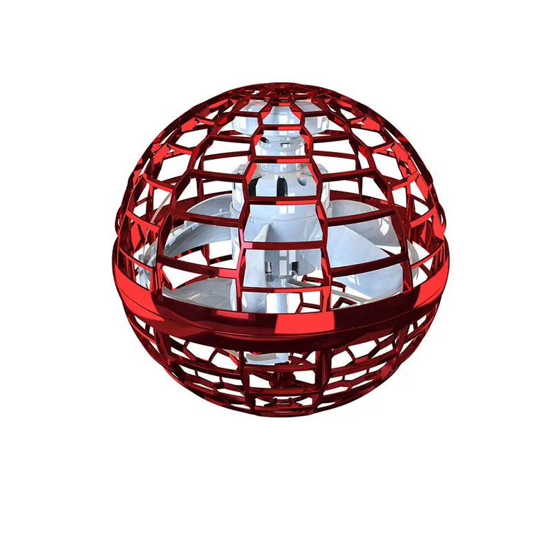 

New UFO flying ball free route fingertip gyroscope sensor aircraft LED light interactive gyratory children's toy