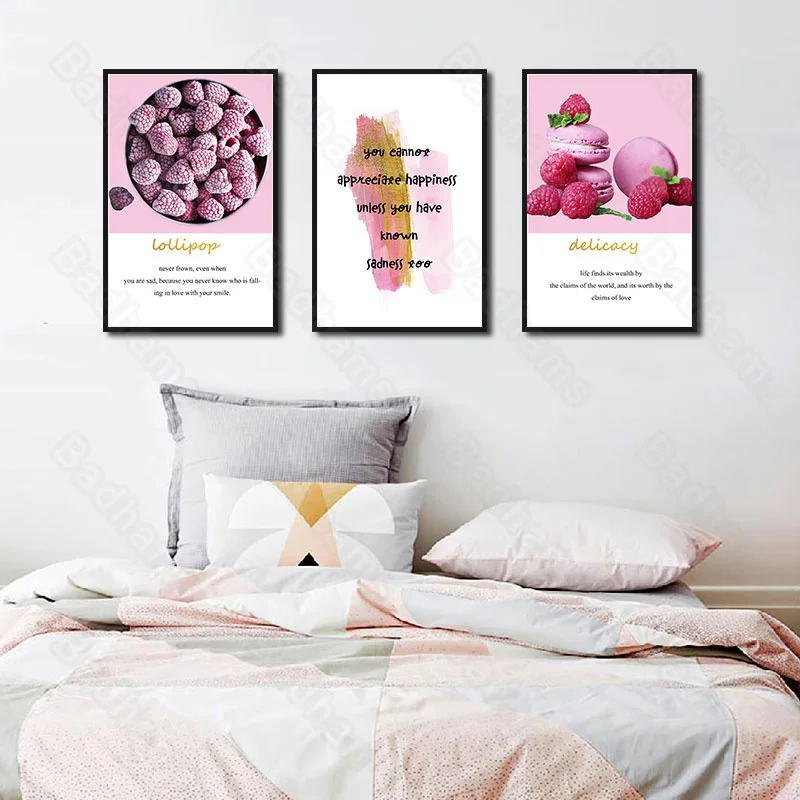 

Nordic Decoration Home Living Room Dining Room Decoration Painting Simple and Fresh Fruit Sofa Background Wall Painting