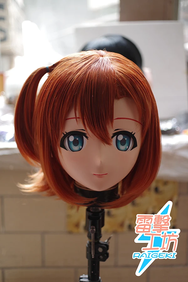 RAIGEKI Макс 89) Смола 2/3 головка женскую одежду BJD кукла кигуруми аниме Лав Лив! Хонока Косака Косплэй маска