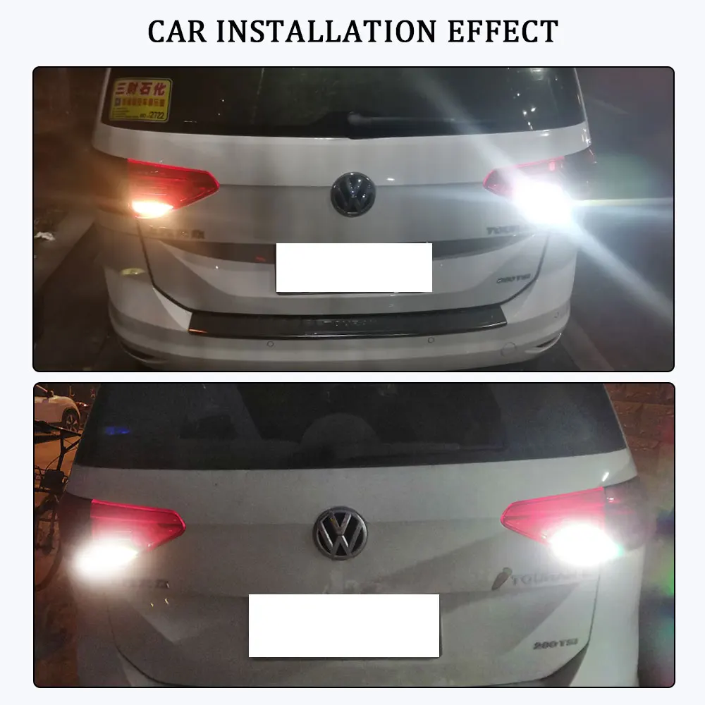 KAMMURI (2) яркий белый Canbus P21W светодиодный светильник для Volkswagen VW Touran 1T1 1T2 заднего