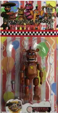 With box Five Nights At Freddy фигурка игрушка из фнаф Бонни Фокси Фредди Fazbear медведь куклы игрушки DIY сборка - Цвет: With box