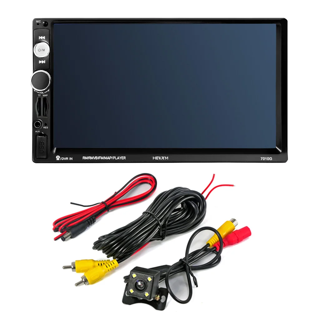Автомагнитола 2 din 7 дюймов HD GPS-навигация камера Bluetooth AUX MP3 MP5 стерео FM аудио USB