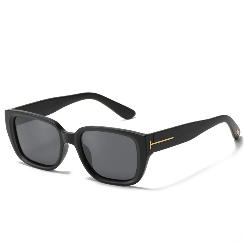 

new arrival 2021 futuristic rectangle polarized tom ford logo sunglasses women men uv400 yellow trendy oculos de sol feminino
