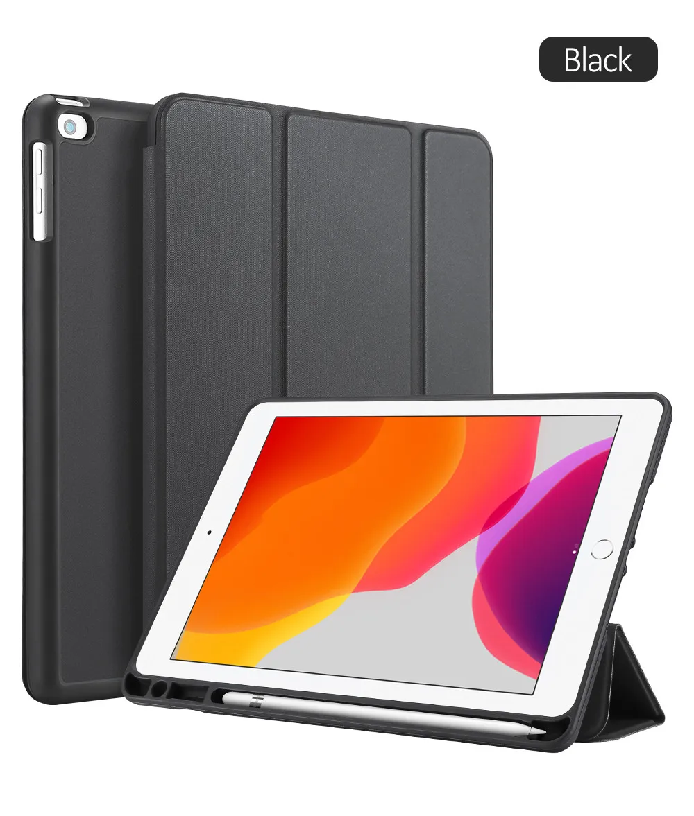 DUX DUCIS умный чехол для iPad 7 PU кожаный флип мягкий чехол для iPad 7th Gen 10,2 дюймов Чехол iPad 10,2 карандаш держатель Funda