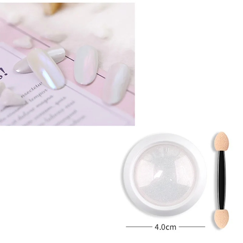 Блеск для ногтей зеркальный эффект радуги искусство жемчужный порошок товары