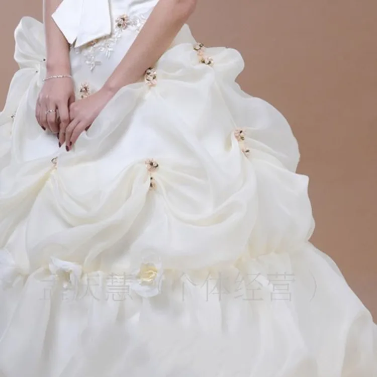 Свадебное платье без бретелек Mrs Win бальное с цветочным принтом элегантный наряд