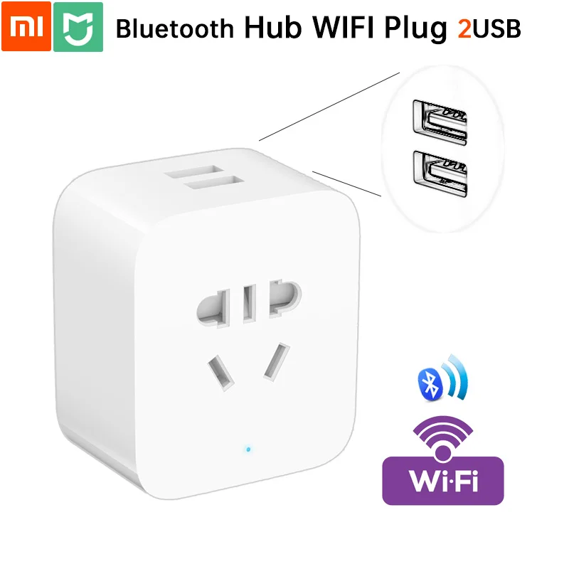 Оригинальный Bluetooth концентратор Xiaomi Mijia Mi Wi Fi штепсельная розетка