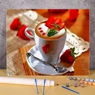 Кофейная чашка DIY Краска по номерам посылка масляная краска s 50*70 холст картины настенное украшение для рукоделия