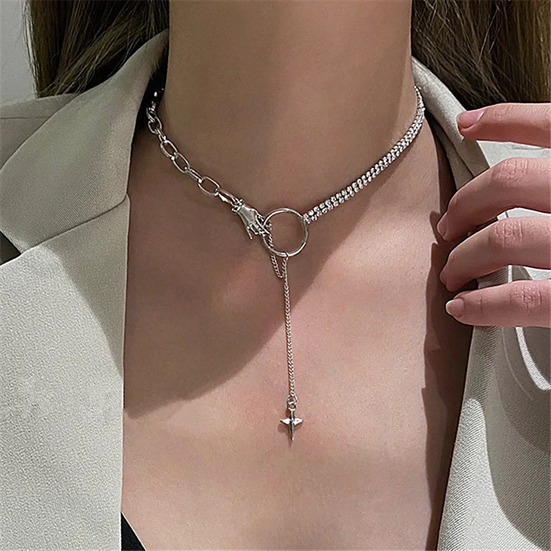 Женское колье чокер с цепочкой в стиле хип хоп 2021|Колье| |