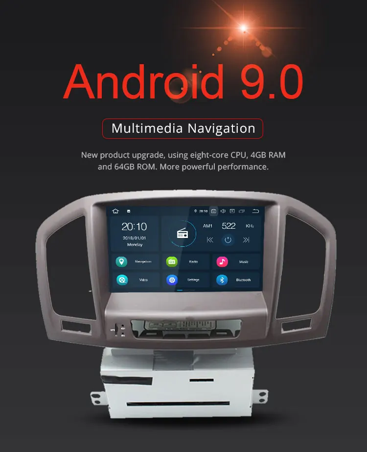 Topsna Android 9,0 автомобильный dvd-плеер для Opel Vauxhall INSIGNIA 2008 2009 2010 2011 wifi Мультимедиа gps стерео 2 Din автомагнитола RDS