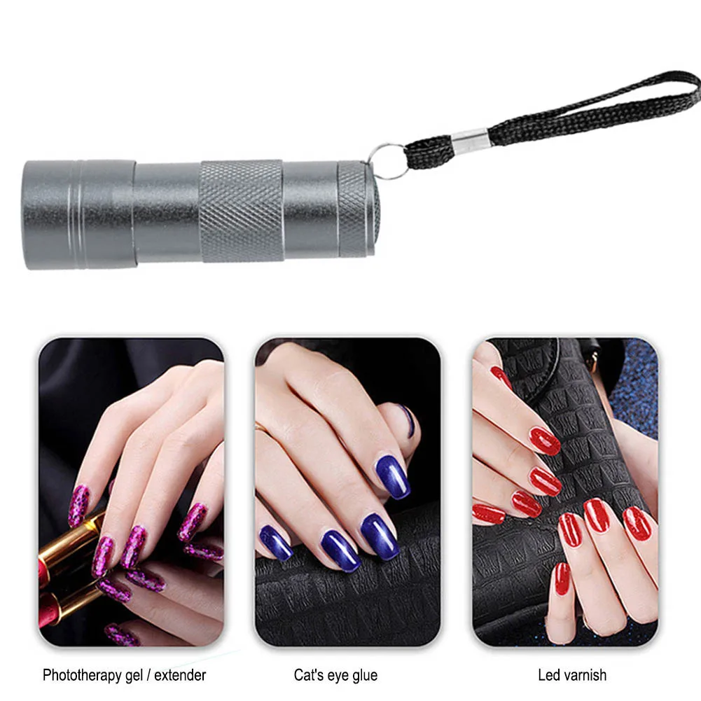 

Nail Dryer UV Lamp LED Lights Mini UV Led Flashlight Portability Nail Dryer Machine Fast Drying Manicure Tool UV Light