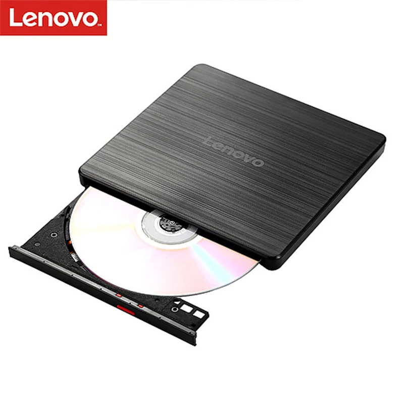 

Универсальный внешний оптический привод Lenovo, USB, CD, DVD, RW, проигрыватель для чтения и записи, для ПК, ноутбука