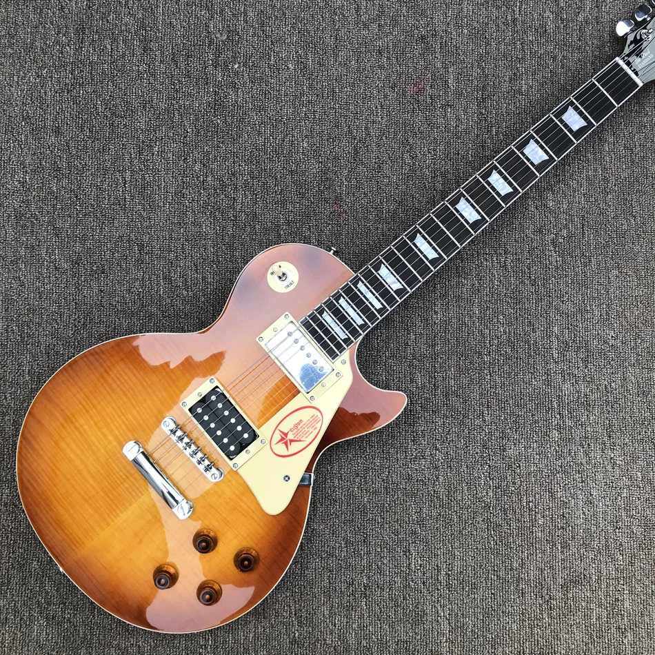 

Электрическая гитара с грифом из палисандра, топ из древесины табака и клена, электрическая гитара с корпусом из массива красного дерева, бе...