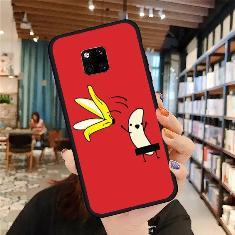 

Memes Cartoon Finger Funny Banana Phone Case For Huawei Mate 9 10 20 Pro lite 20x nova 3e P10 plus P20 Pro Honor10 lite