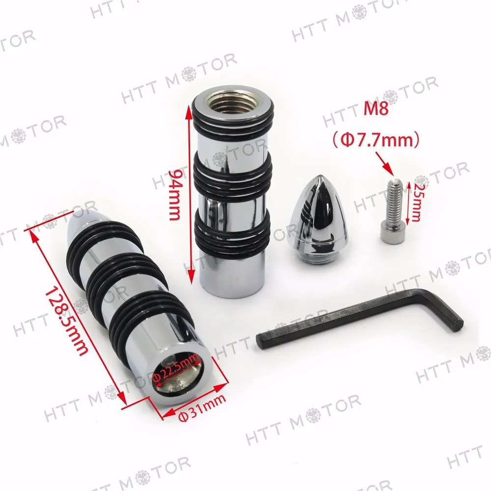 

Aftermarket free shipping motorcycle parts Chrome Foot Peg For Harley w/ Male Mount Road King Sporster 883 1200 XL Touring