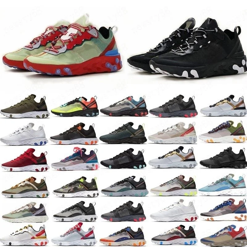 

Mens Running Shoes Olive Reacts Tour Yellow Element 87 55 UNDERCOVER Camo Red Men Women Sail Triple Black White Taped Seams