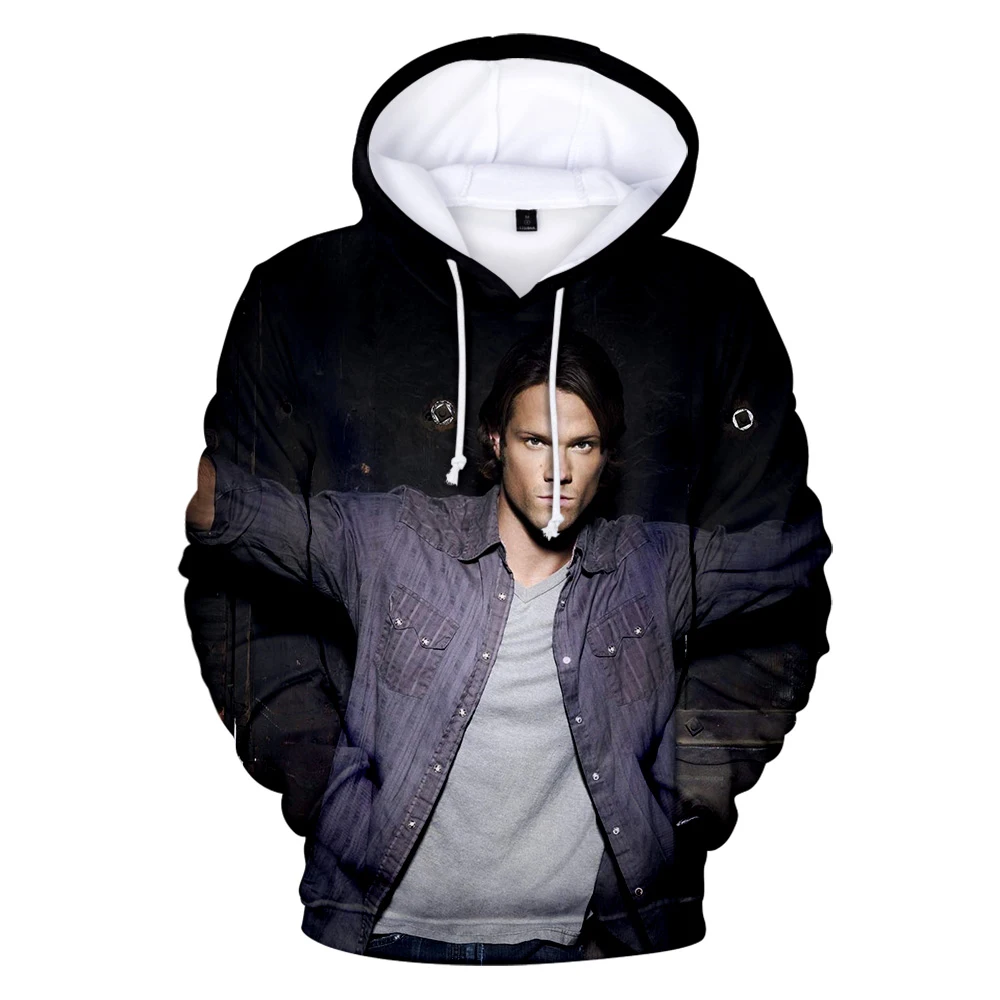 

New Novelty Supernatural Men Hoodies Women Sweatshirts Fashion Print Hoodie 3D Printed Supernatural Sweatshirt Clothes Oversized