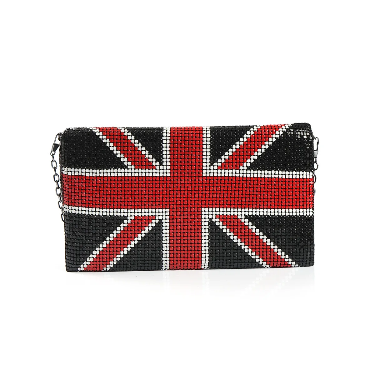 

Luxury Party Purses Women Evening Diamonds British Flag Crystal Clutches Purses Handbag