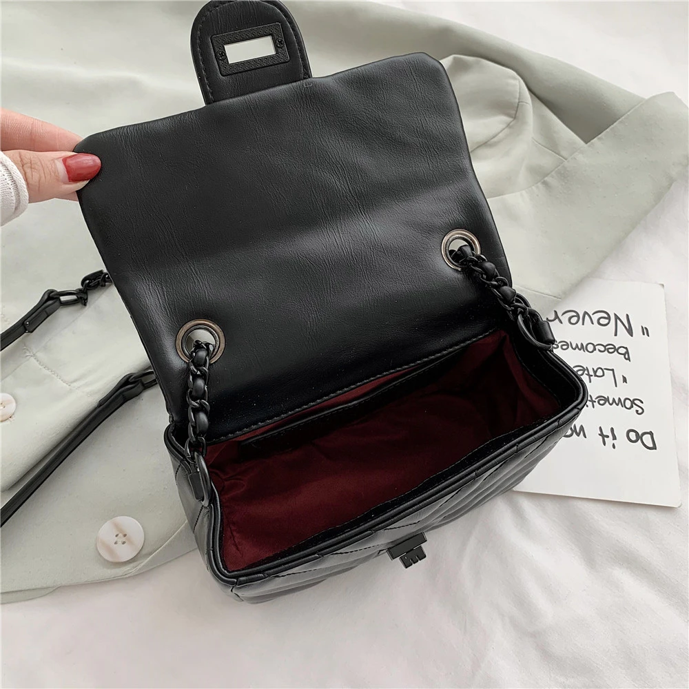 

Candy PU Leather Crossbody Bags Designer For Women 2021Solid Shoulder Luxury Handbags Female Cross Body Bag Bolsa Feminina Sac