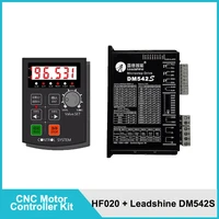 motor controller kit hf020 five digit display leadshine motor driver dm542s dc24v 50v for nema1723 stepper motor