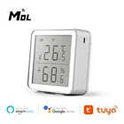 Датчик температуры и влажности MOL Tuya Wi-Fi, комнатный гигрометр, термометр с ЖК-дисплеем, поддержка Alexa Google Assistant