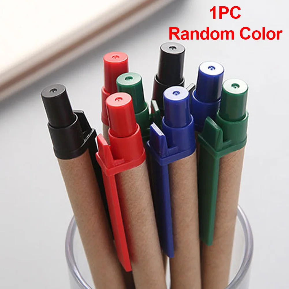 Школьная бумага Экологичная шариковая ручка гладкая офисная простая 0 5 мм