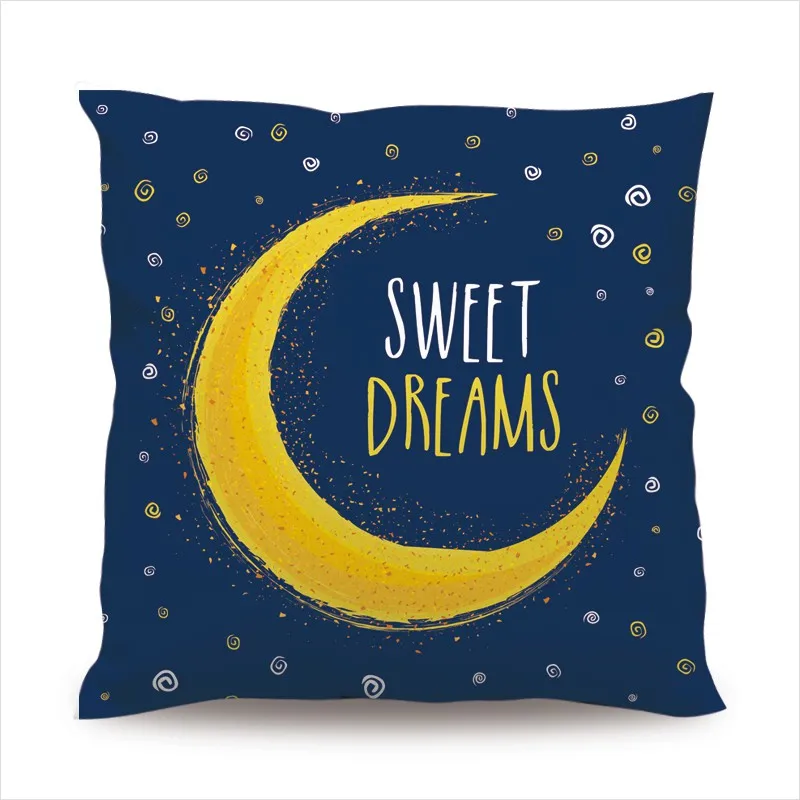 Детская наволочка для дома и офиса декоративная подушка в стиле кофейни 45 см * |