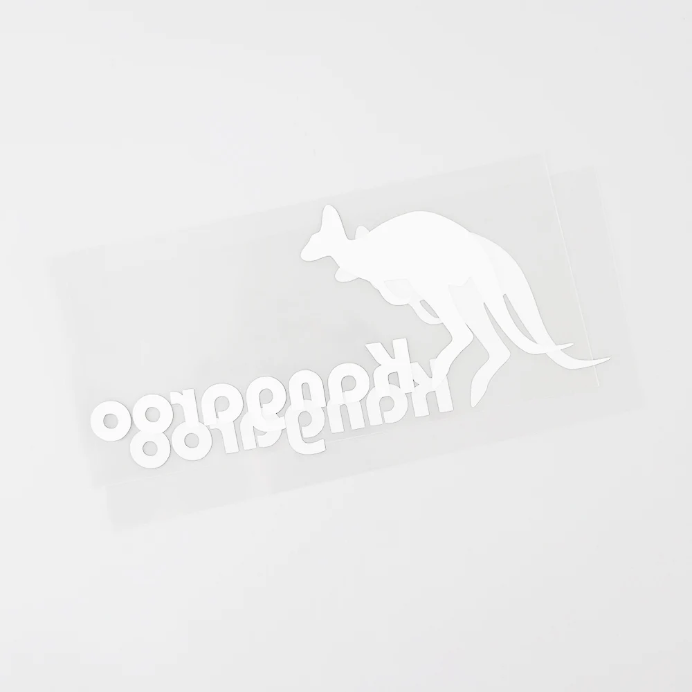 

YJZT 16.5CM7.2CM Fun Animal Kangaroo Decor Car Sticker Decal Black/Silver Vinyl 8C-0640