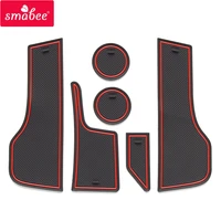 smabee anti slip gate slot cup mat for lada vesta 2020 sw cross cvt sedan door groove non slip pad accessories cup holders