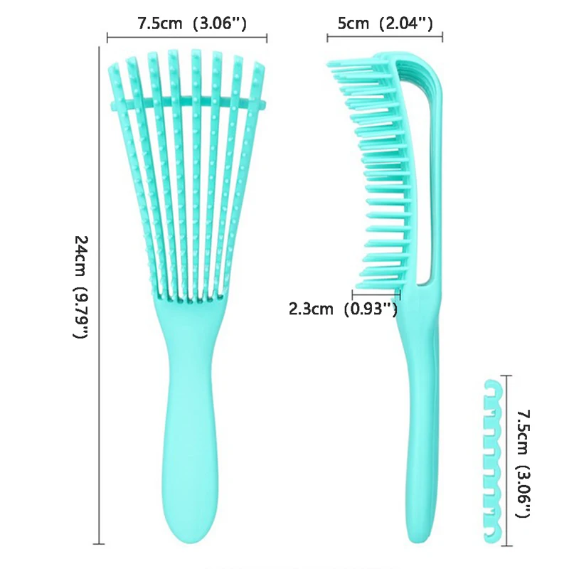 

Detangling Hair Brush Massage Wet Hair Comb Detangler Hairbrush 2a To 4c Kinky Wavy/Curly/Coily/Wet/Dry/Oil/Thick Hair