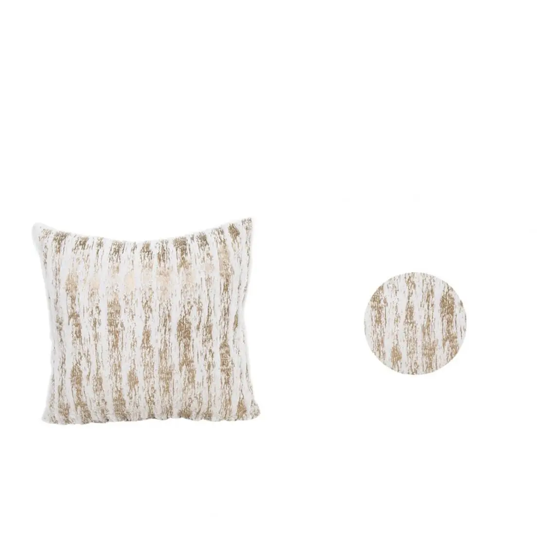 Throw Pillow Cover Home Decorative Plush Case Cushion with Hidden Zipper Beige | Дом и сад