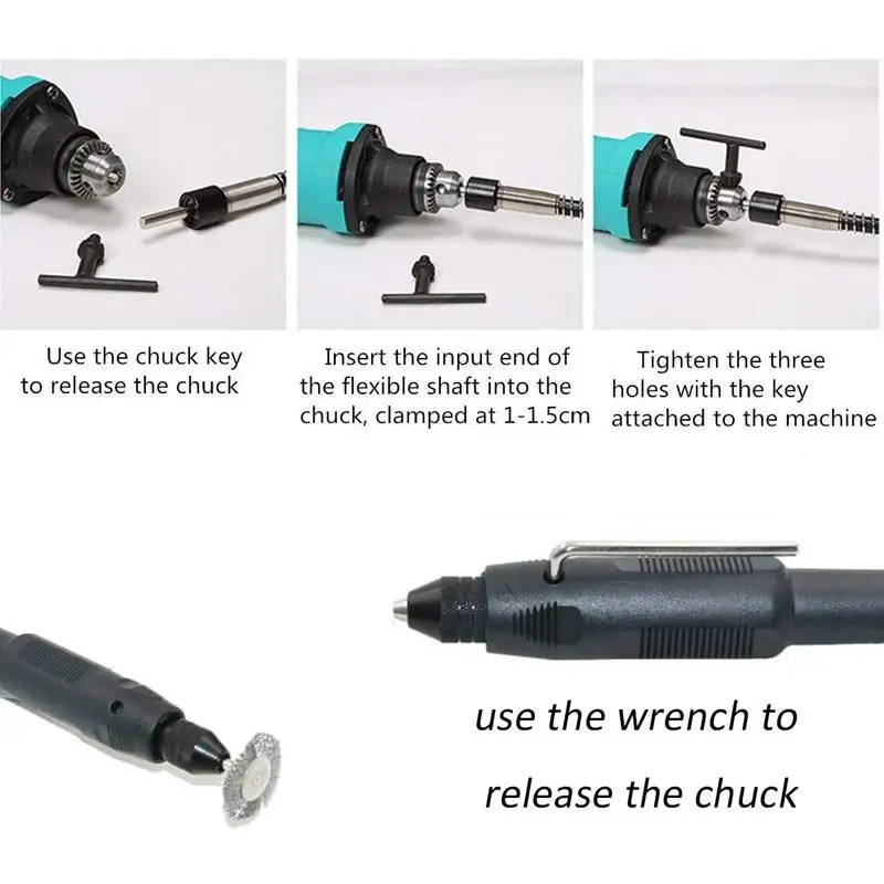 

0.3-3mm Rotary Grinder Tool Flexible Flex Shaft Power Tool Grinder Accessories For Jewelry Abrasive Tools