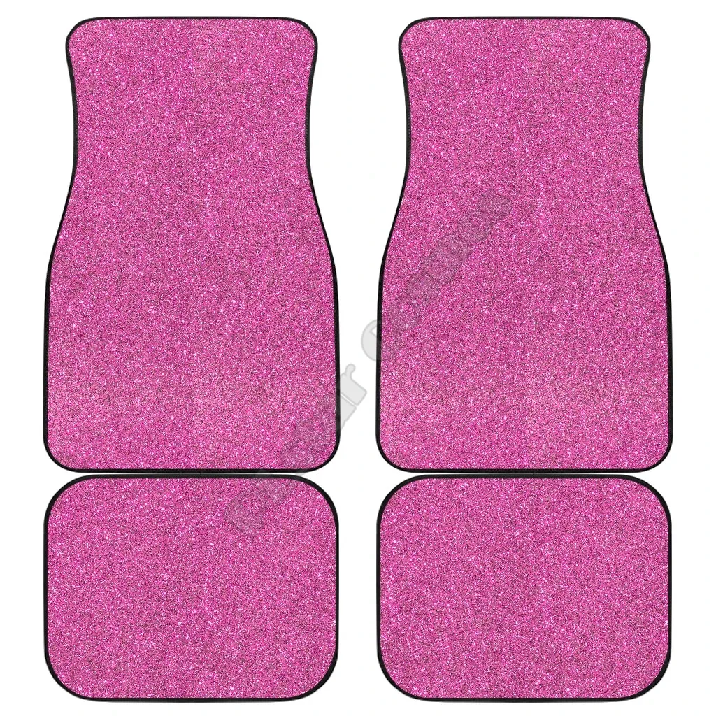 

Pink confetti Car Floor Mats 3D Printed Pattern Mats Fit for Most Car Anti Slip Cheap Colorful 02