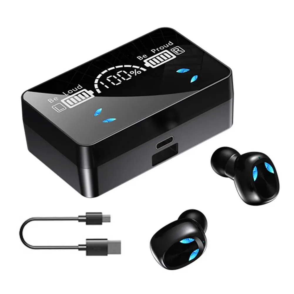 Беспроводные наушники с цифровым дисплеем и поддержкой Bluetooth 5 1 | Электроника