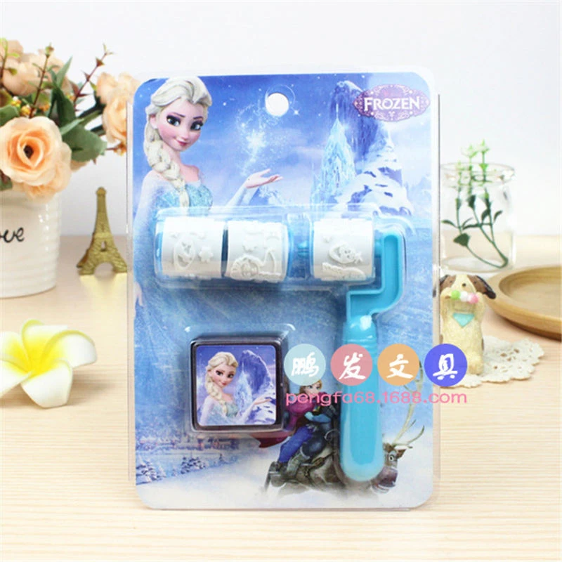 1Stamp Gift Дисней Холодное сердце Эльза и Анна с днем рождения Детские украшения для вечеринки детские украшения для дня рождения вечерние принадлежности - Цвет: 1Stamp Gift