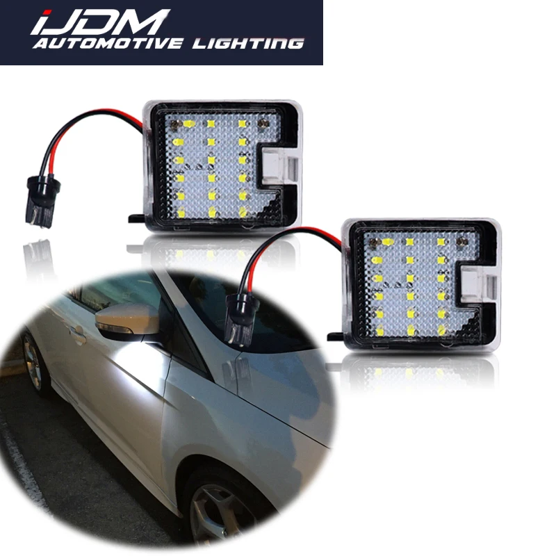 2x CANBUS светодиодный под зеркало лужа светильник для Ford Focus MK3 MK2 Mondeo MKIV MKV Kuga C-Max Escape
