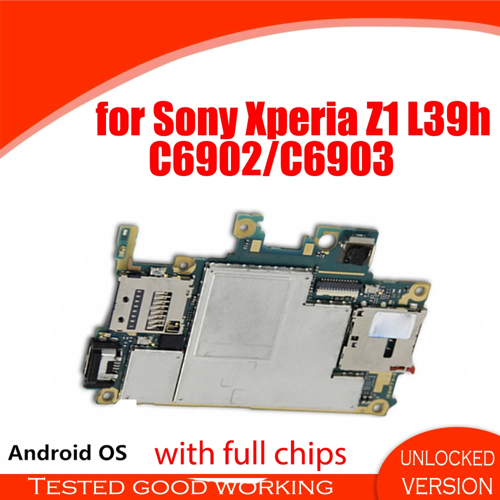 Материнская плата для Sony Xperia Z1 L39H C6902 C6903 оригинальная разблокированная