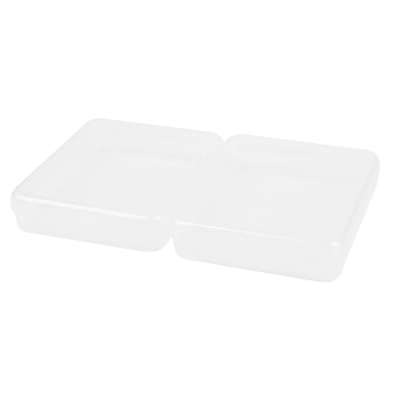 

2Pcs Portable Disposable Face Masks Disposable Container Face Mask Storage Box Mask Dustproof Case