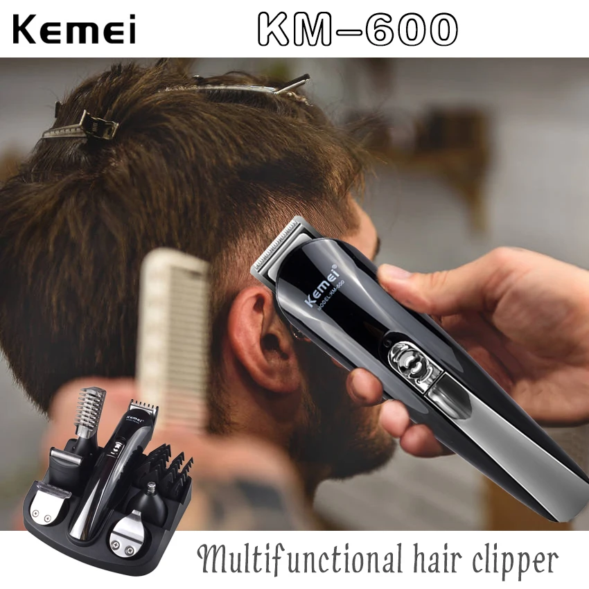 Kemei 11 в 1 многофункциональная машинка для стрижки волос профессиональный триммер