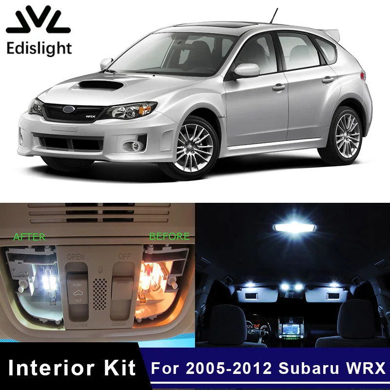 14x Светодиодная лампа для освещения салона автомобиля лампы Subaru WRX 2005 2006 2007 2008 2009