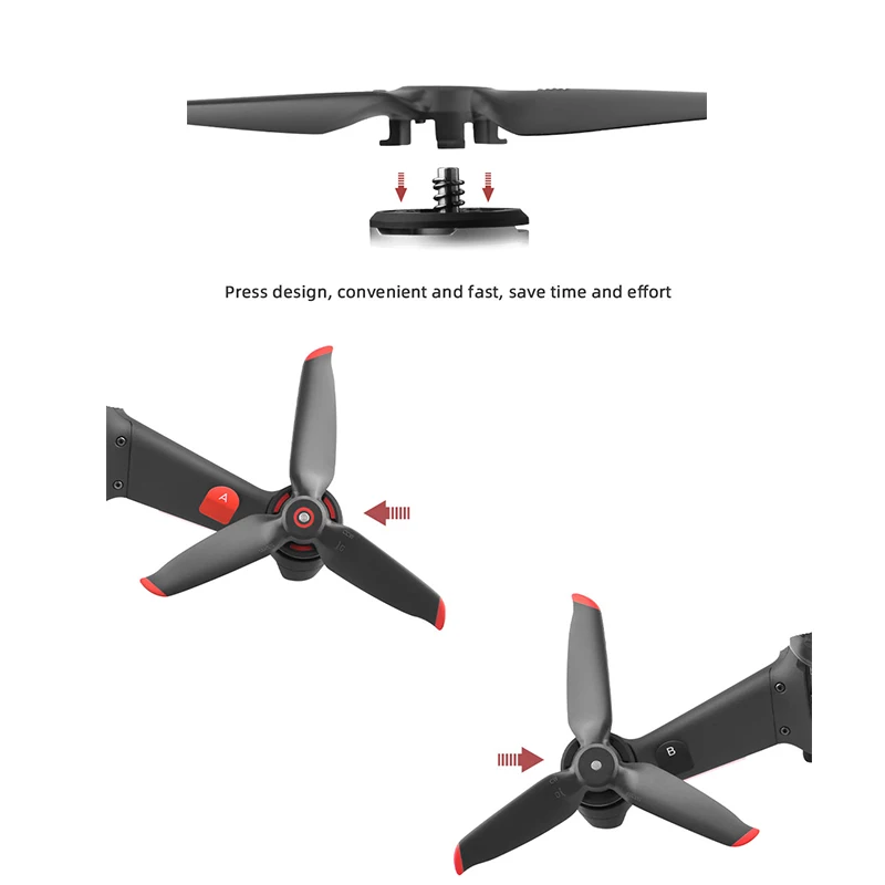 

1 Pair of Propellers for DJI FPV Combo Drone 3 Leaf Paddle Blade
