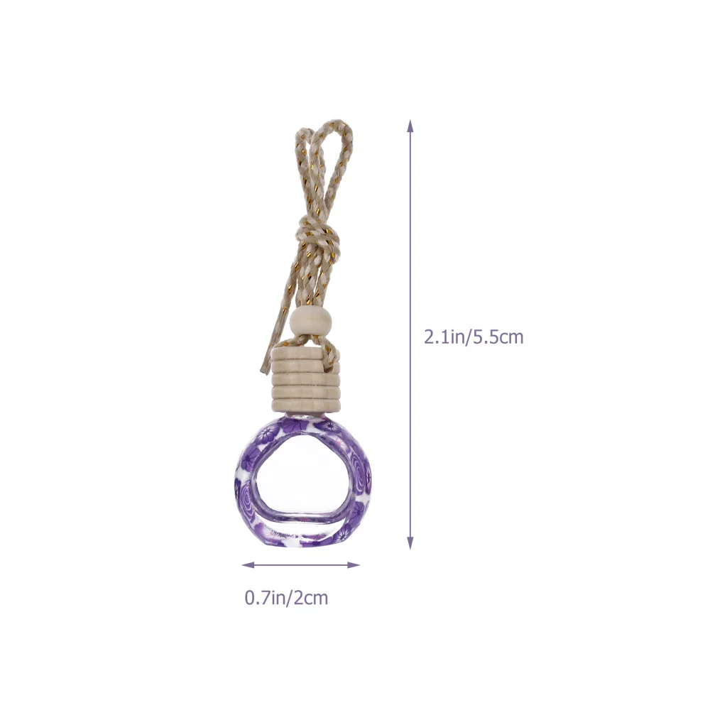 

1 Set 5pcs Polymer Clay Car Aromatherapy Essence Oil Bottle Empty Perfume Bottle