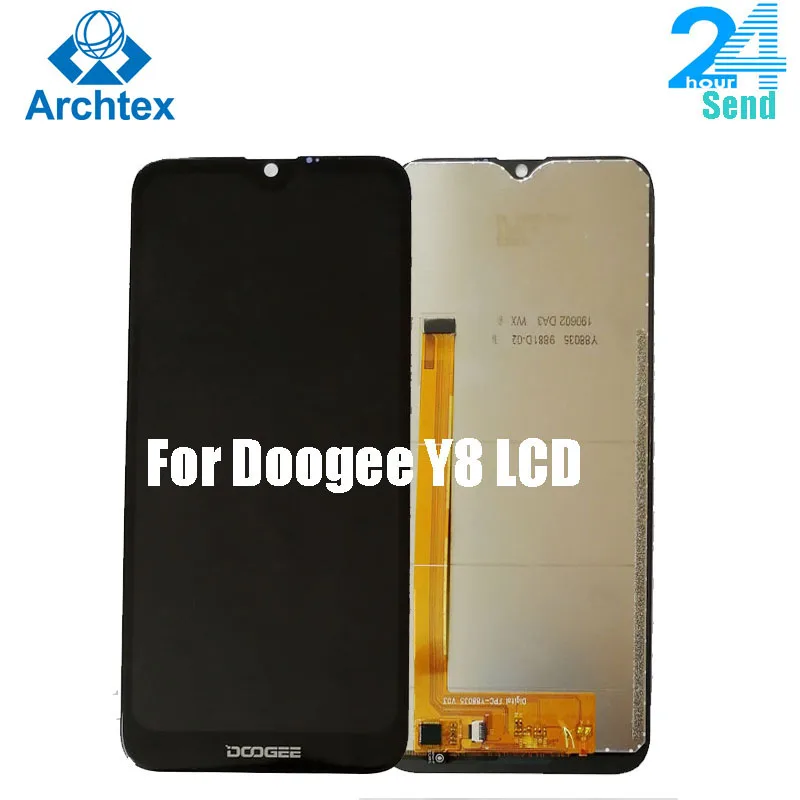 

For Original Doogee Y8 LCD Display+Touch Screen Digitizer Assembly Replacement +Tools Phone 6.1" FHD 19:9 Full Display