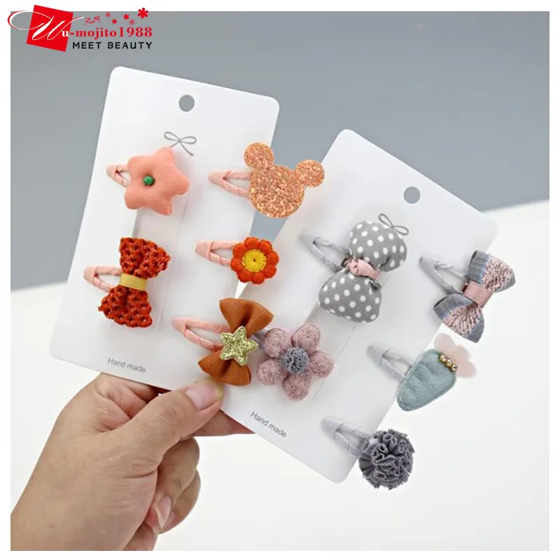 

5/6pcs Girls Hair Accessories Hair Clips for Girls Baby Cute Cartoon Animal Kids Hairpins Flower Barrettes Headdress Hair Clips