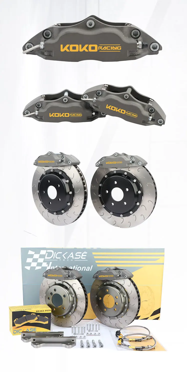 KOKO Racing автозапчасти WT5040 4 горшок тормозной суппорт 330*28 мм щелевой тормозной диск для Renault clio RS MK2 4X100, 2,0 16V 182 PS 2004