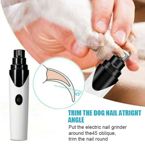 

Rechargeable Painless Pet Nail Grinder Dog Electric Nail Clippers Painless Cat Paws Bedding